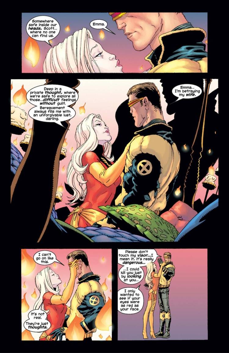 x men cyclops emma frost affair