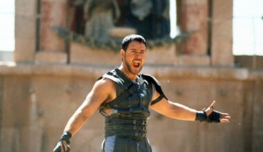 Russell Crowe became man set