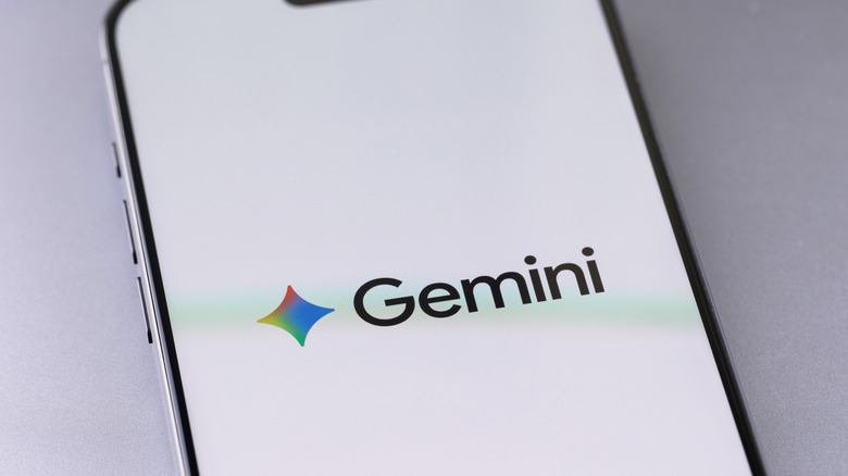 Gemini logo on a phone