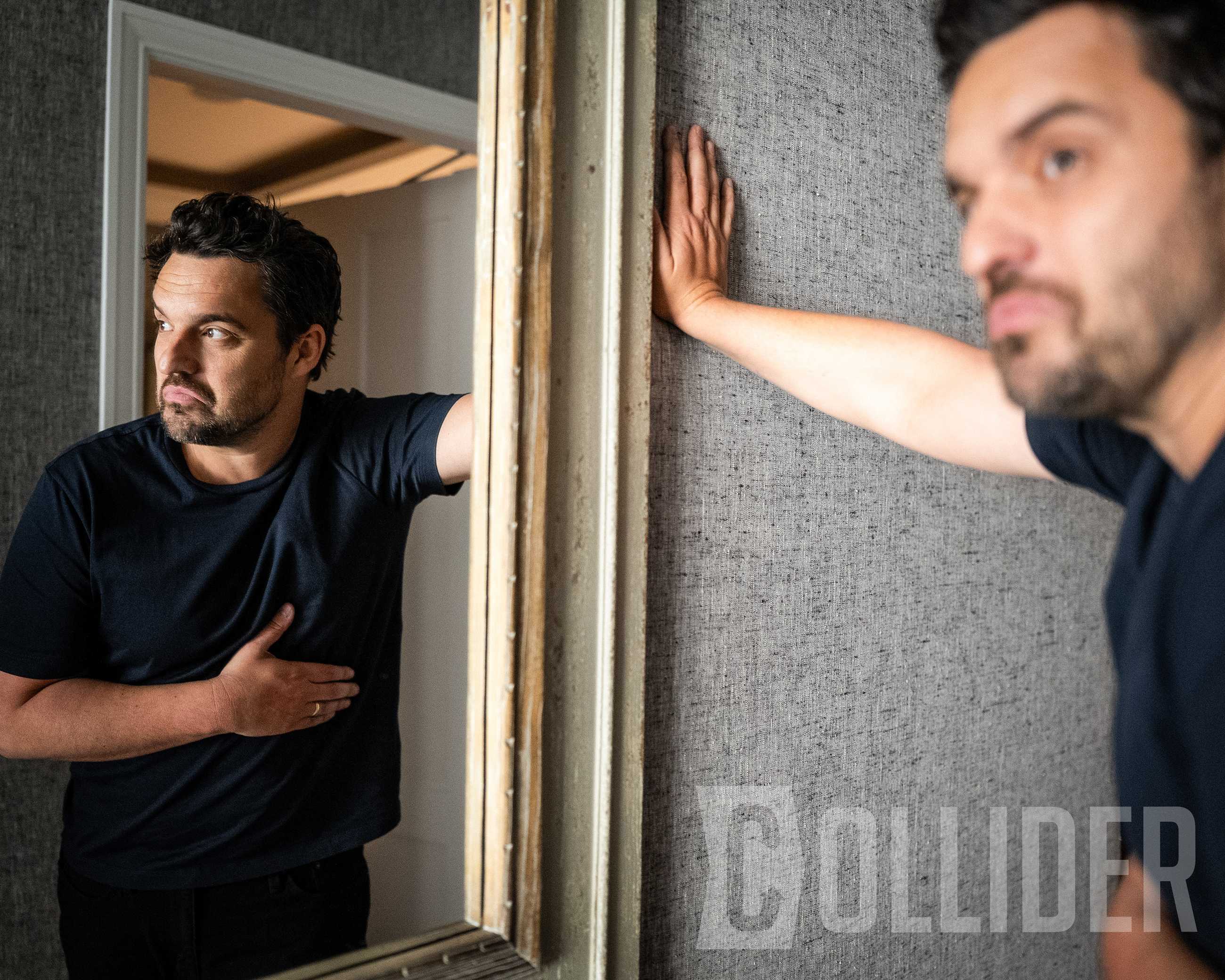 NEW YORK — Jake Johnson poses for a Collider portrait photographed by Yellowbelly at The Whitby Hotel on July 13, 2026, in New York City. (Photo by Yellowbelly for Collider)