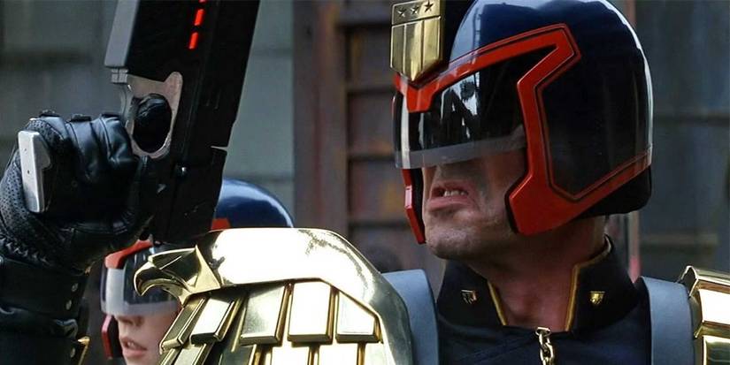 Judge Dred-Sylvester Stallone in Judge Dredd