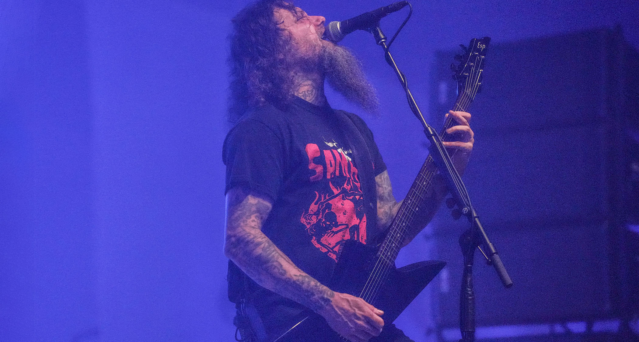 Sammy Duet performs during an Acid Bath reunion show.