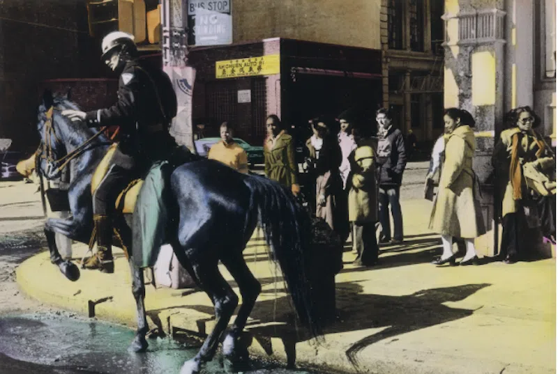 Blue horse on Broome Street (1978), Elizabeth Lennard