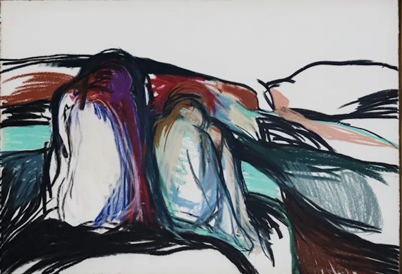 Couple Paysage (1996), Pastel, Claude Stassart-Springer