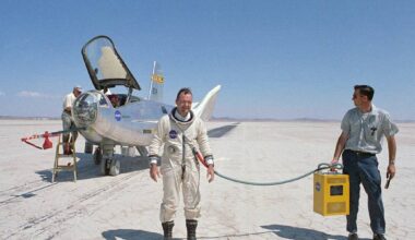 At about 19 kilometres up the air pressure falls low enough that water boils at human body temperature, so an unprotected person there would feel the saliva on their tongue turn to vapour, which is why aircrew above that altitude wear sealed pressure suits rather than an oxygen mask