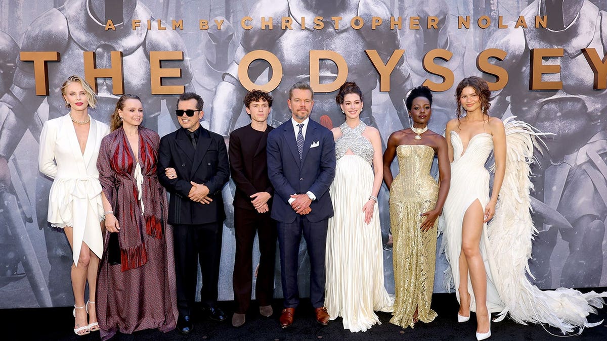 Charlize Theron, Samantha Morton, John Leguizamo, Tom Holland, Matt Damon, Anne Hathaway, Lupita Nyong'o and Zendaya attend the premiere.