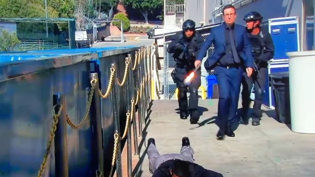 Let's watch John Oliver straight-up murder a dude on General Hospital