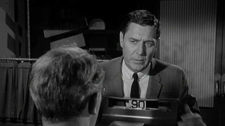 Peter Gunn questions a witness in 