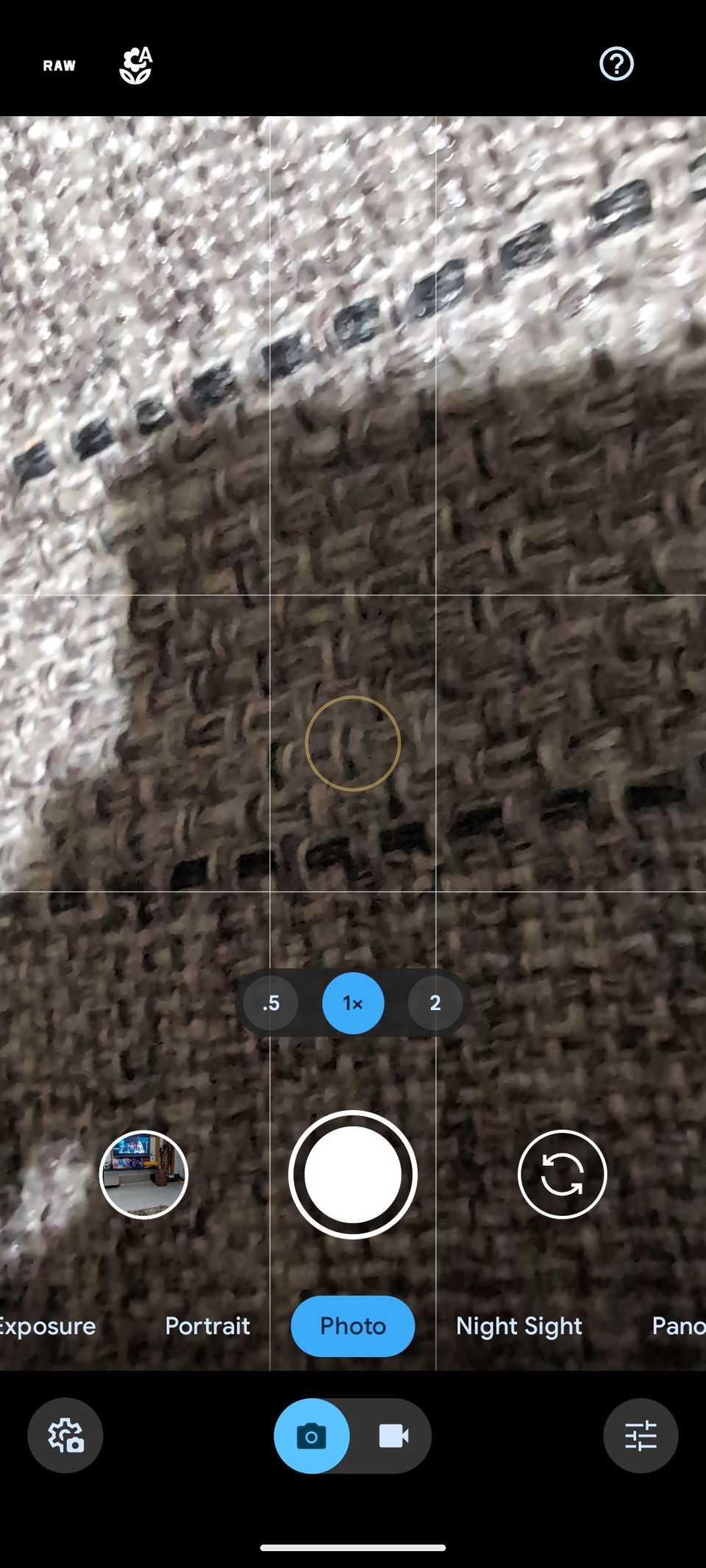 Pixel camera macro mode in action