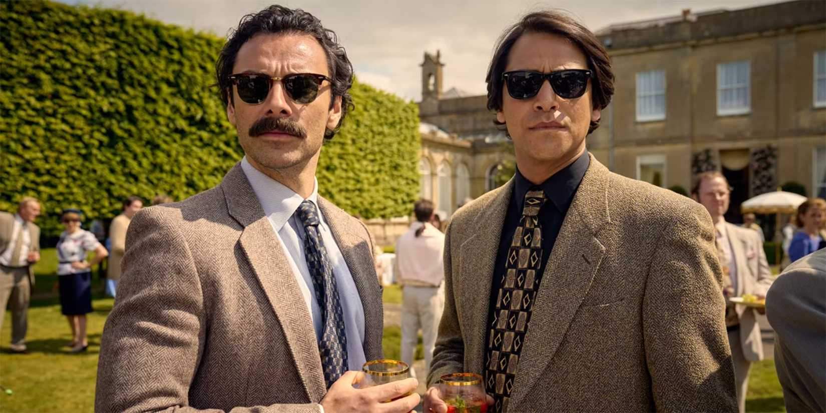 Aidan Turner and Luca Pasqualino in Rivals