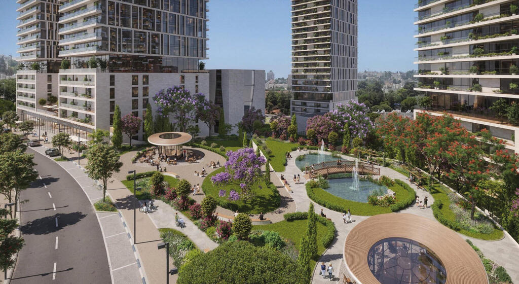 Golden City Project in Jerusalem, designed by Canaan Shenhav Architects (Illustration: Canaan Shenhav Architects) פרויקט גולדן סיטי בירושלים בתכנון כנען שנהב אדריכלים