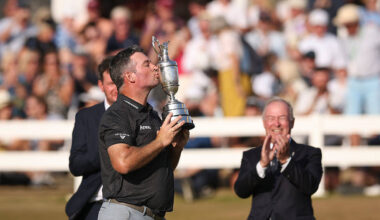 Ryan Fox kisses the Claret Jug