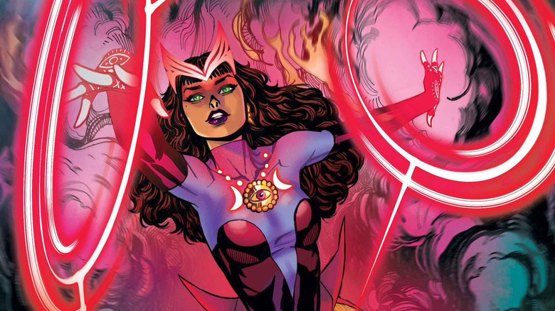 Scarlet Witch uses magic in Marvel Comics