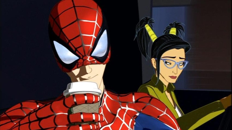 Spider-Man and Indira in Spider-Man: The New Animated Series