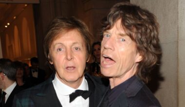 Paul McCartney (L) and Mick Jagger attend the Metropolitan Museum of Art's 2011 Costume Institute Gala featuring the opening of the exhibit Alexander McQueen : Savage Beauty.