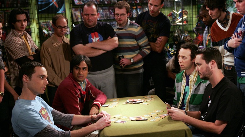 Sheldon, Raj, Stuart and Wil Wheaton