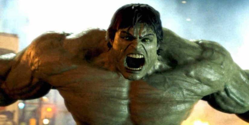 Hulk roaring in rage in 'The Incredible Hulk'.