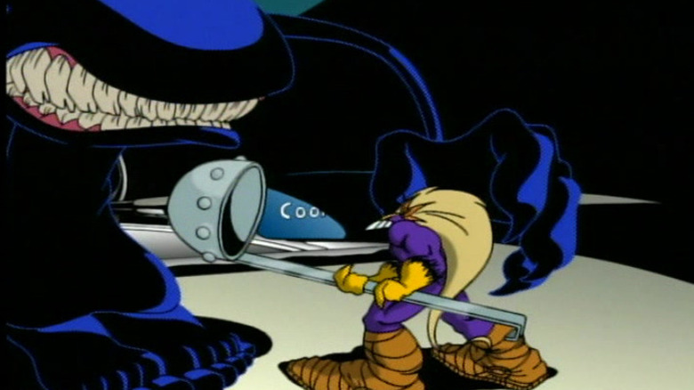 A miniaturized Maxx takes on a large Isz, on MTVs The Maxx
