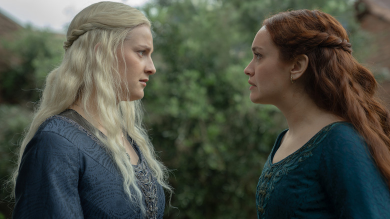 Helaena and Alicent in House of the Dragon