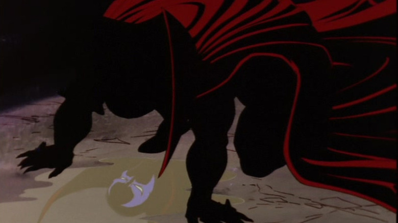 Spawn sees his symbiote-clad reflection for the first time, on Todd McFarlane's Spawn.