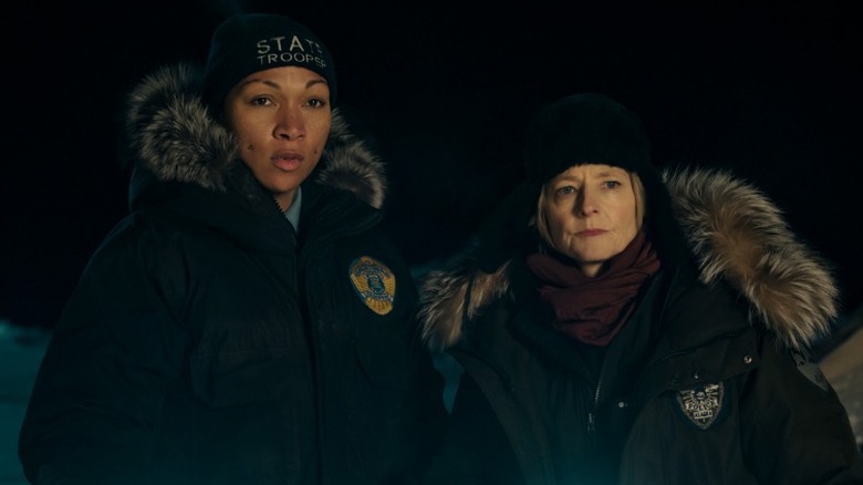 Liz Danvers and Evangeline Navarro bundled up to work a frosty case in True Detective: Night Country