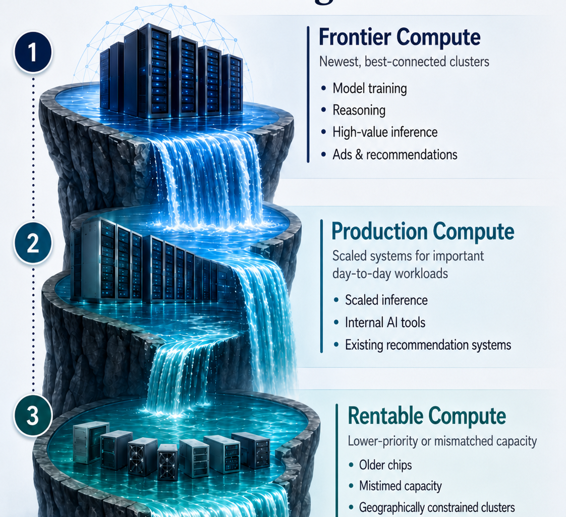 How Meta's Compute Waterfall Might Work