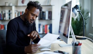 Person working at a desk.