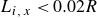 upper L Subscript i comma x Baseline less than 0.02 upper R
