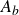 upper A Subscript b