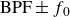 normal upper B normal upper P normal upper F plus or minus f 0