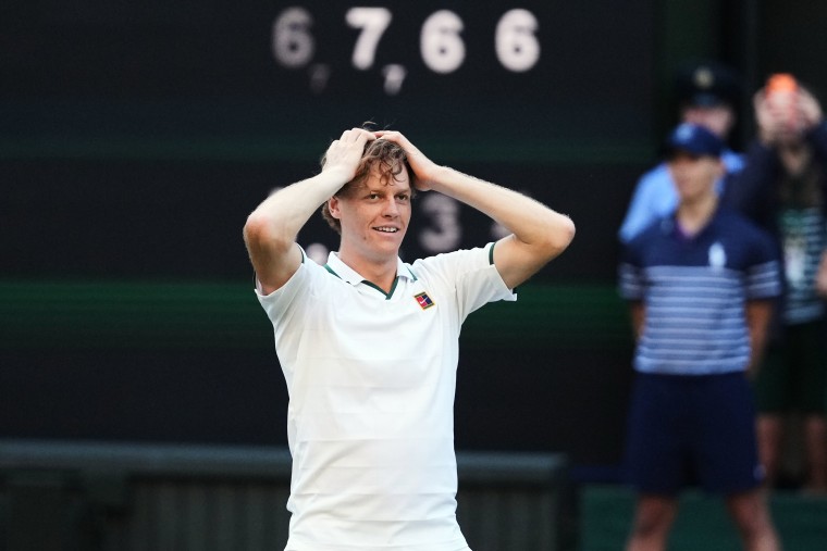 Sinner beat Zverev 6-7 (7), 7-6 (2), 6-3, 6-4.