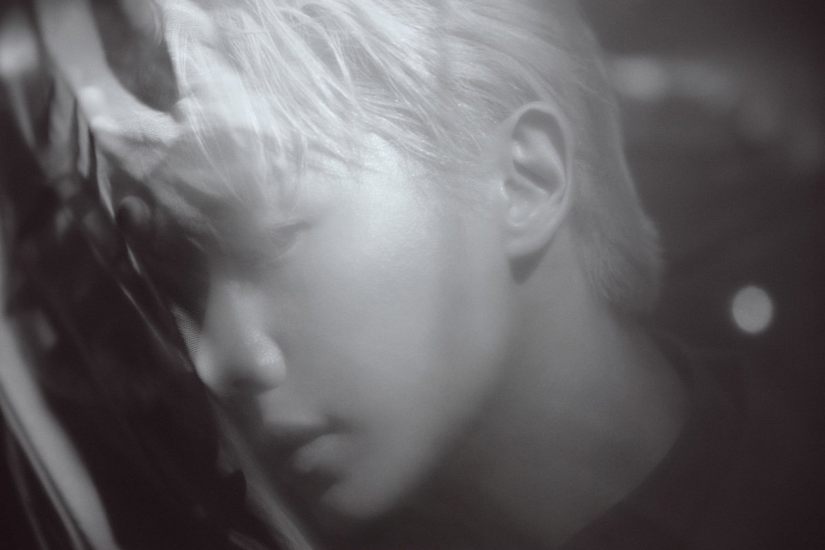 WONHO core image in black and white