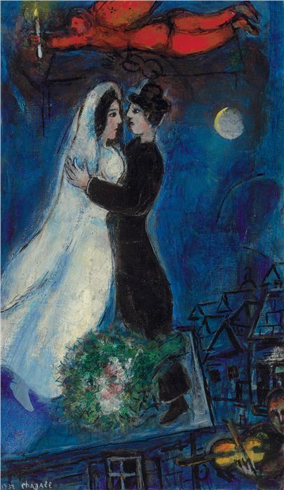 Marc Chagall, Les Fiancés, c. 1927