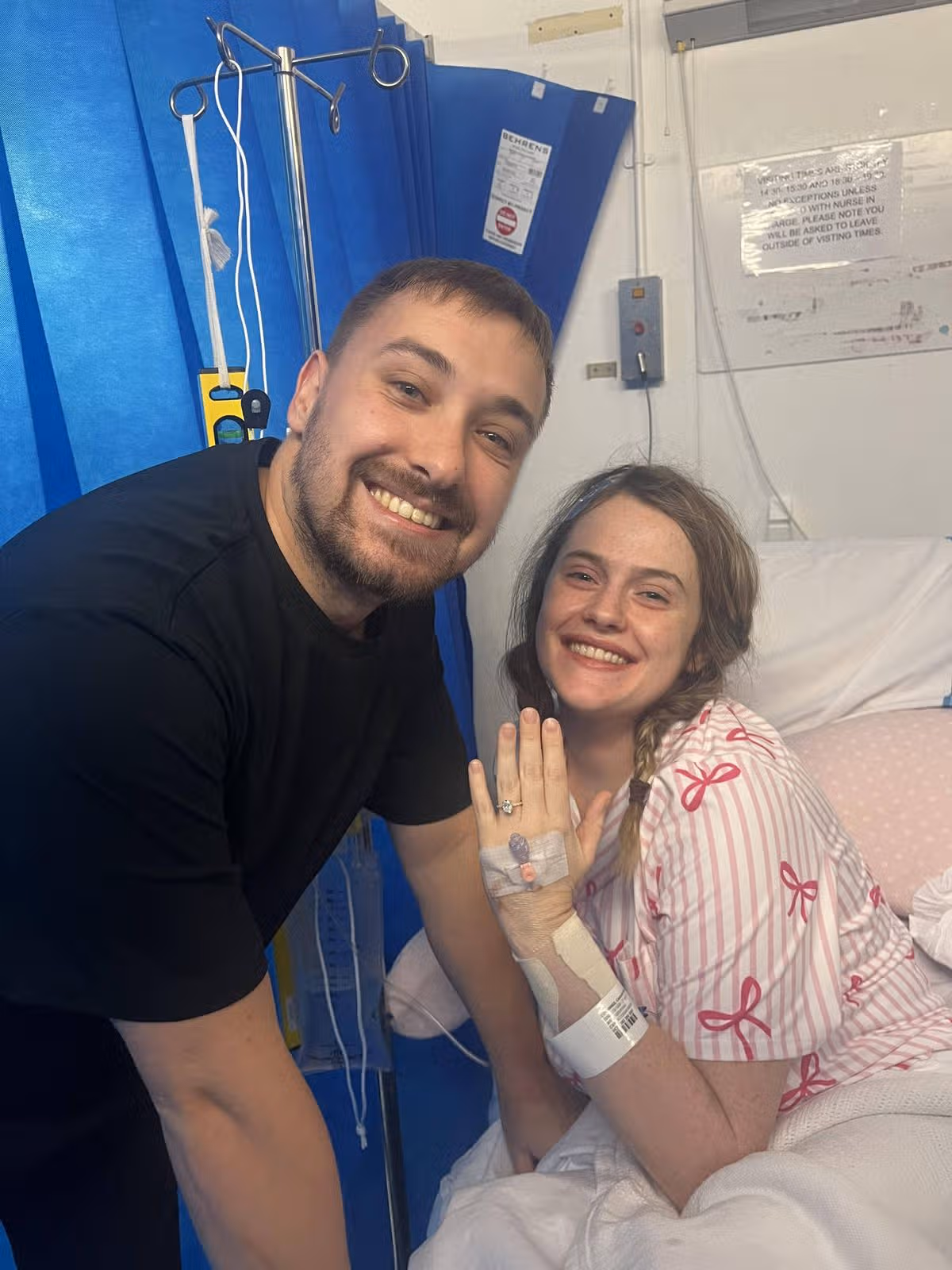 Ollie proposed to Caoimhe before surgery