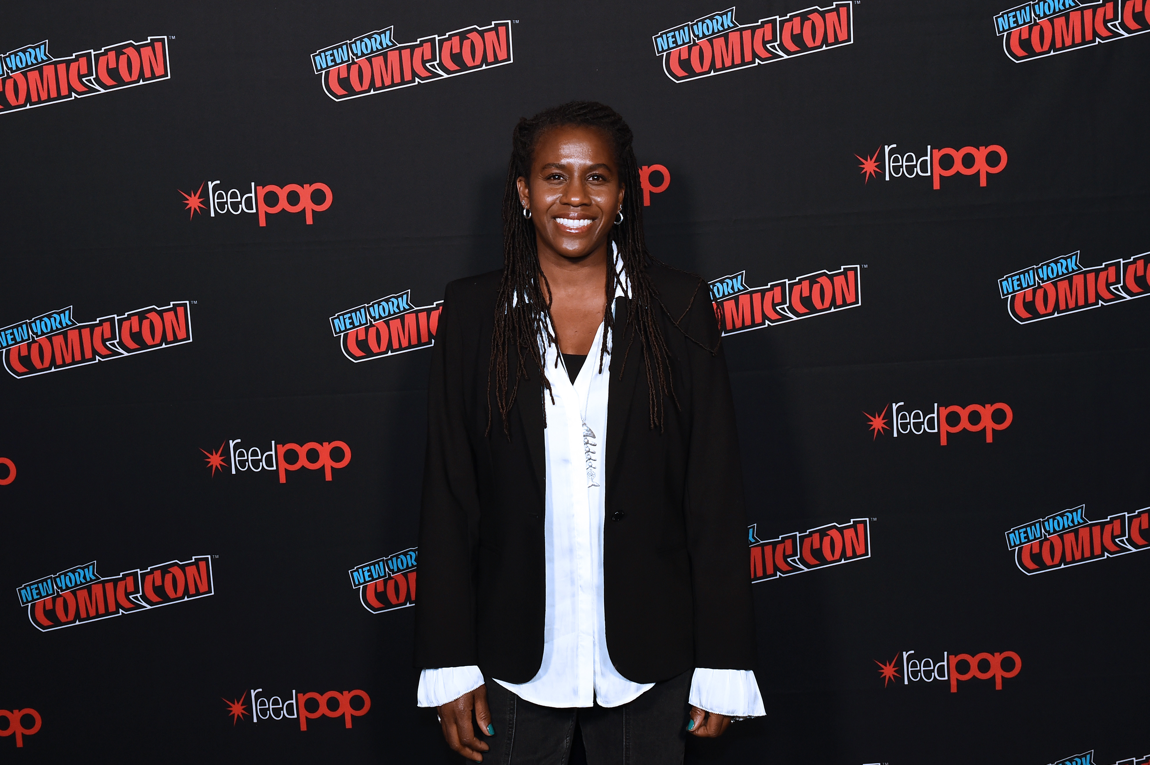 NEW YORK, NEW YORK - OCTOBER 05: Hanelle M. Culpepper attends New York Comic Con 2019 Day 3 at the Hulu Theater at Madison Square Garden on October 05, 2019 in New York City. (Photo by Ilya S. Savenok/Getty Images for ReedPOP )