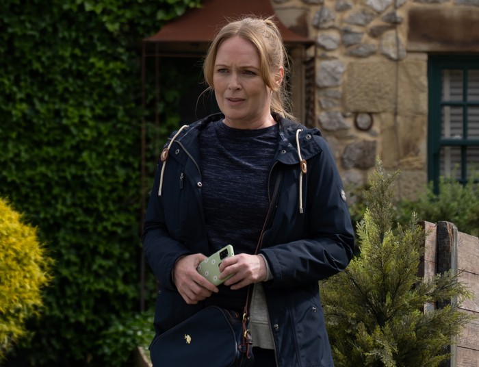 13_08_emm_vanessa Vanessa Woodfield in a scene from Emmerdale