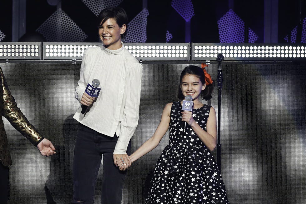 Katie Holmes and Suri Cruise perform during the 2017 Z100 Jingle Ball at Madison Square Garden Katie Holmes and Suri Cruise perform during the 2017 Z100 Jingle Ball at Madison Square Garden