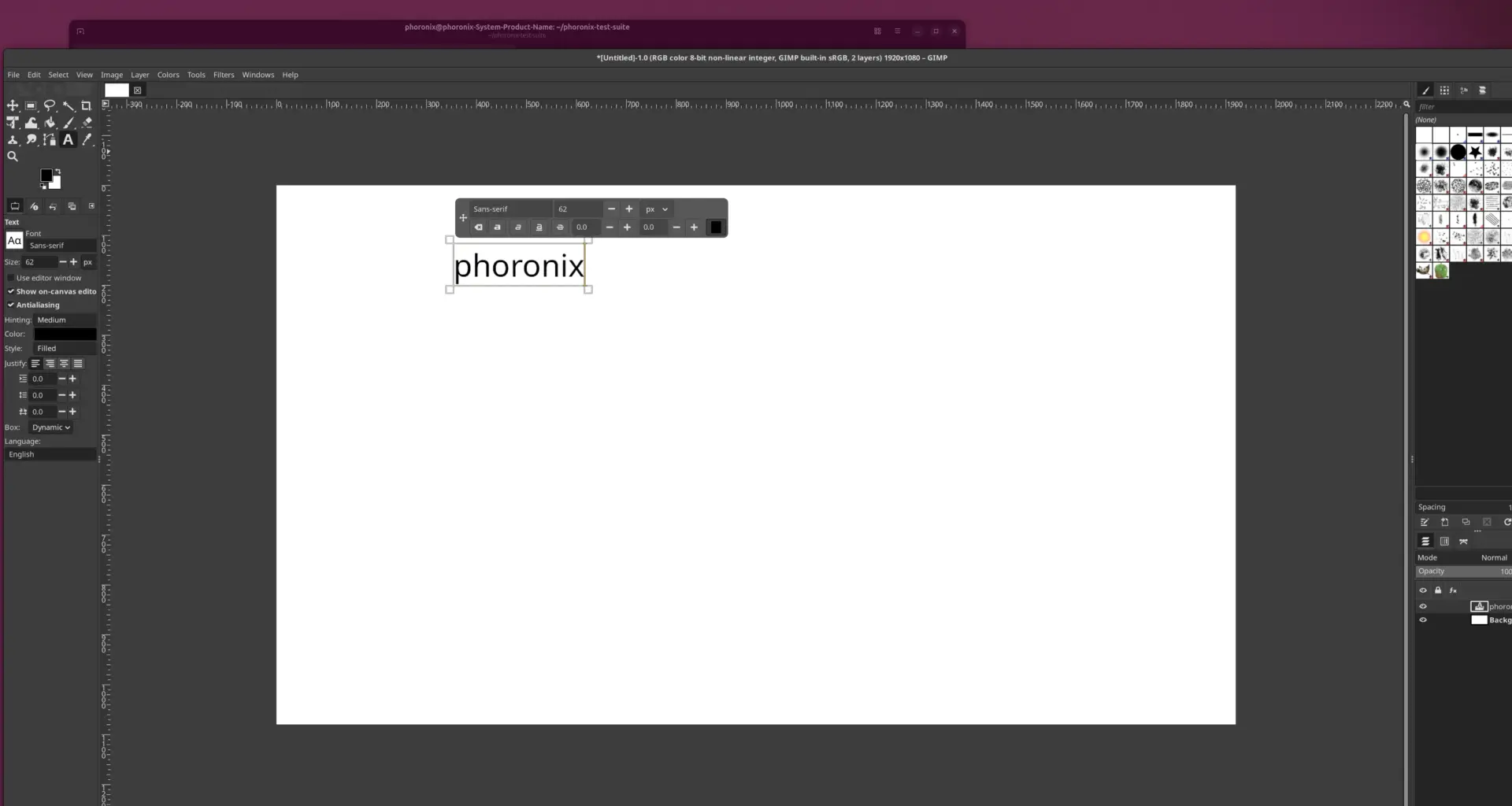 GIMP on Ubuntu Linux