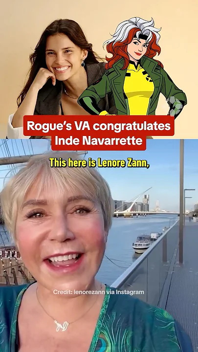Rogue voice actor Lenore Zann is excited to meet the new MCU Rogue, Inde Navarrette! #xmen #rogue - youtube.com