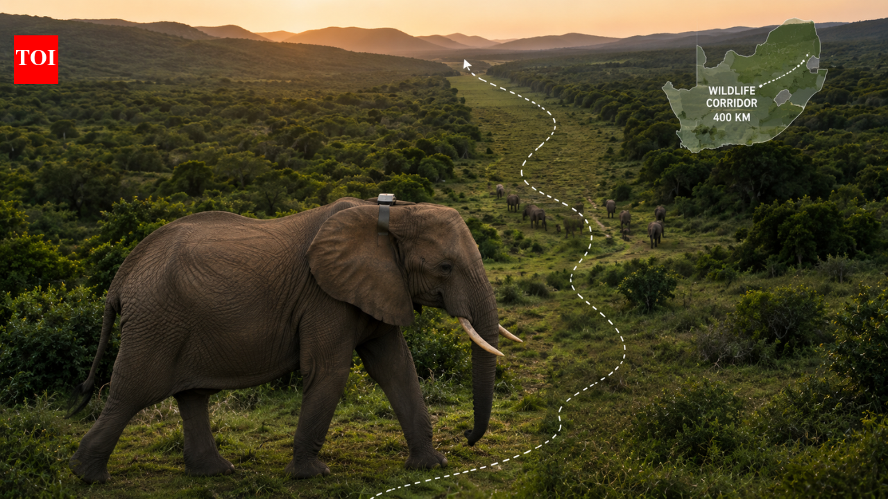 South Africa’s wildlife corridor was broken for decades, but one female elephant is now helping reconnect a 400-km route through the forest | World News