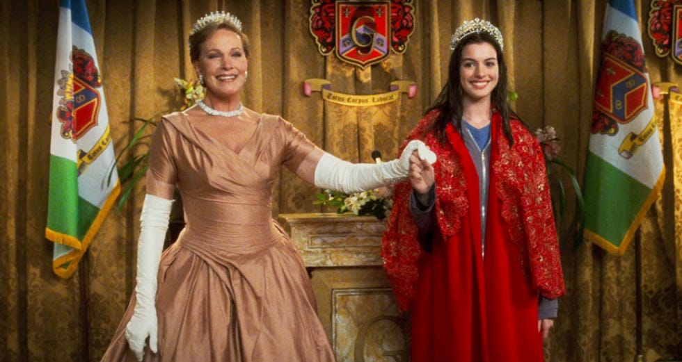 Julie Andrews, Anne Hathaway, Princess Diaries julie andrews, anne hathaway, princess diaries