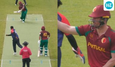 Moises Henriques turns new international chapter into history with maiden T20I hundred for Portugal