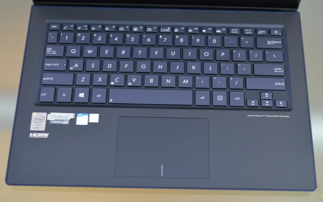 Keyboard and touchpad