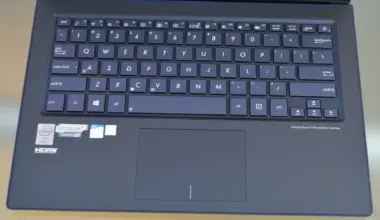 Keyboard and touchpad