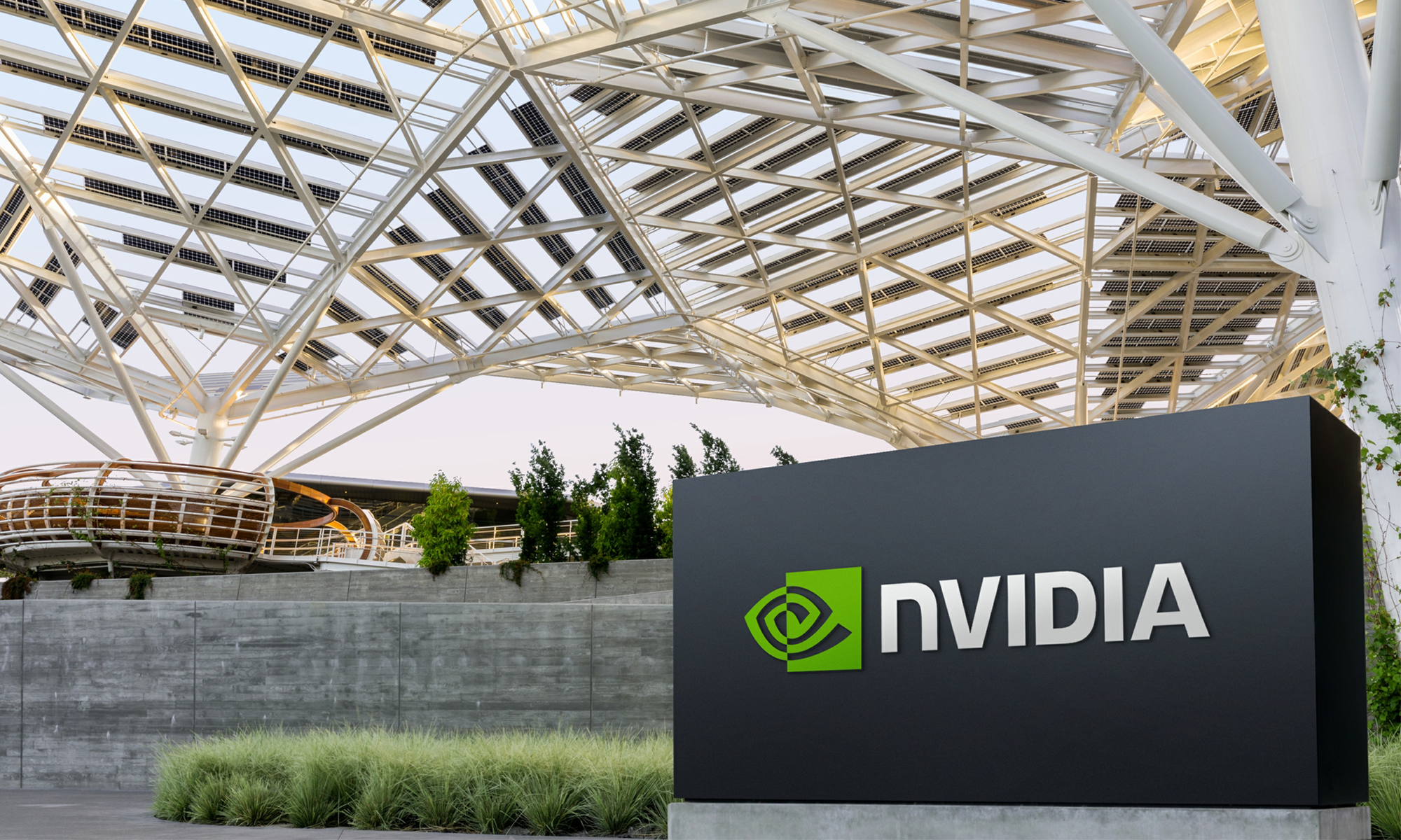A picture of Nvidia's headquarters.