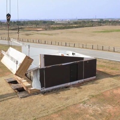 Haüsa Homes Demonstrates How to Fit a Folding House Into a Shipping Container