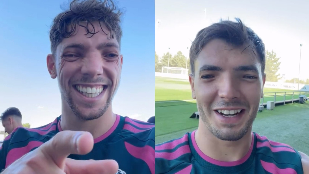 Fede Valverde blows Vinicius and Dumfries’ minds with hilarious video filter