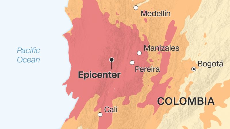 A visual guide to the Colombia earthquake