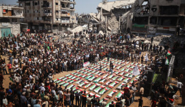 In Gaza, a mass funeral three years after deadly Israeli strike - NBC News