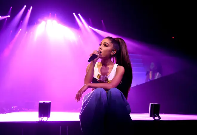 What songs does Ariana Grande sing on the Eternal Sunshine Tour?